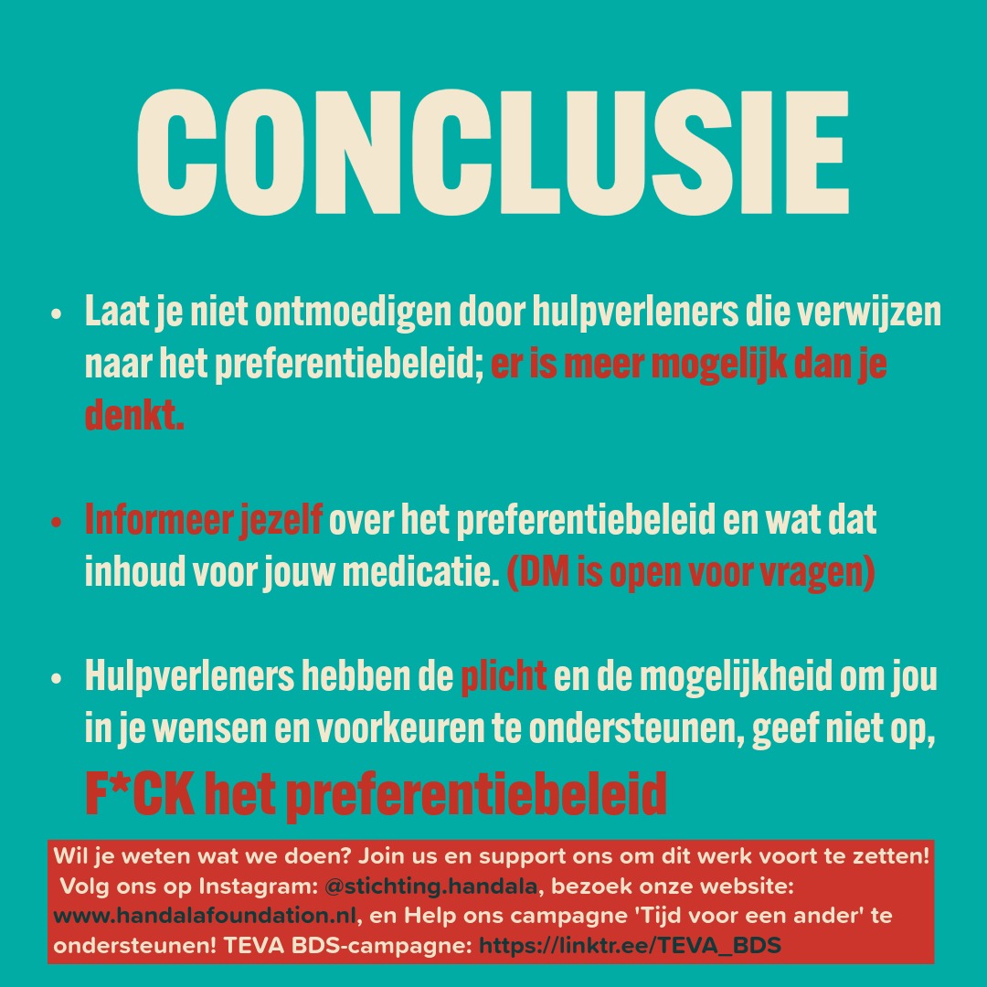 F*CK HET PREFERENTIEBELEID EN TEVA PHARMACEUTICALS 5/5