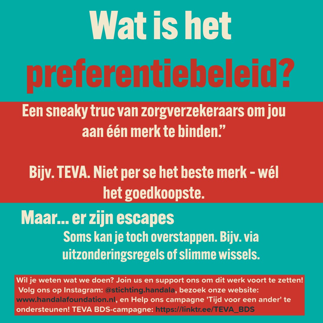 F*CK HET PREFERENTIEBELEID EN TEVA PHARMACEUTICALS 1/5