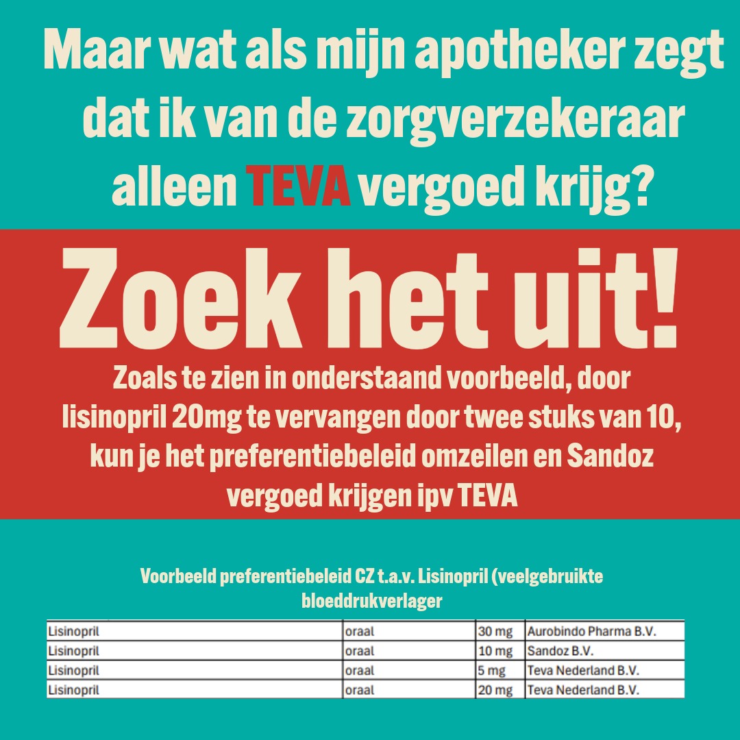 F*CK HET PREFERENTIEBELEID EN TEVA PHARMACEUTICALS 4/6