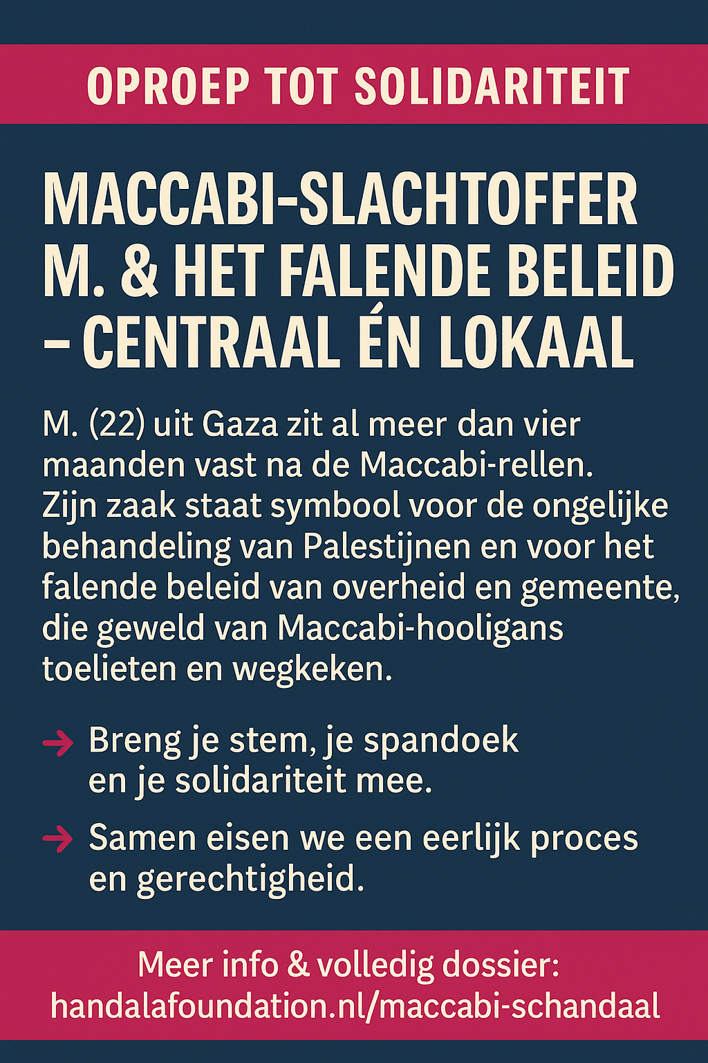 Maccabi Schandaal M. Casus